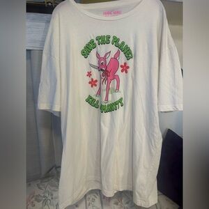 Save planet kill humanity graffiti tshirt anti 3xl vegan green climate protest